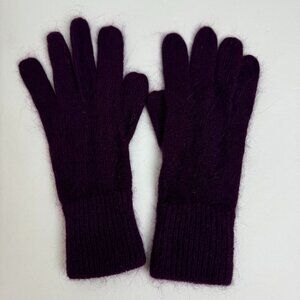 NWOT  Angora / Rabbit Hair PURPLE Gloves